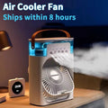 3-in-1 Mini Air Cooler Fan with LED & Humidifier